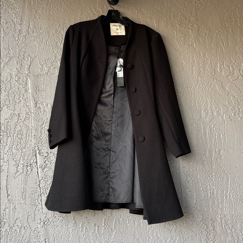Allegra K Women's Classic Black Long Blazer/Coat